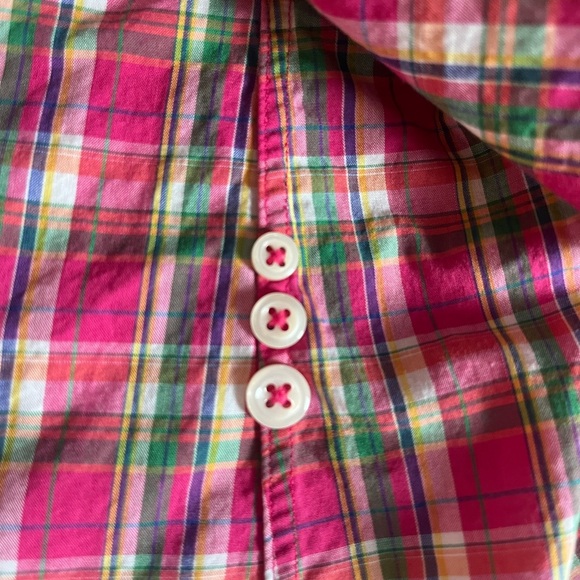 Ralph Lauren Pink Plaid Long Sleeve Button Down Shirt Men’s Size Medium - Picture 11 of 16